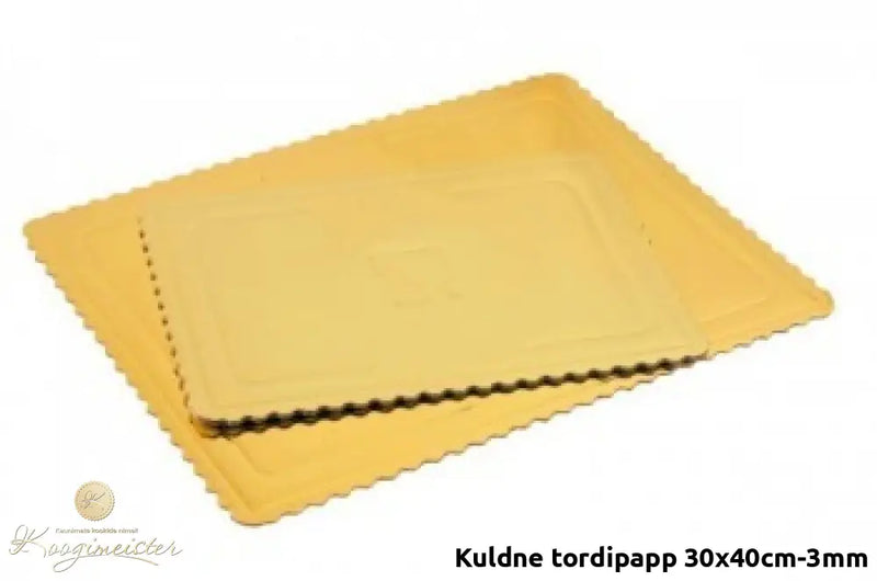 Kuldne Tordipapp 30X40Cm-3Mm