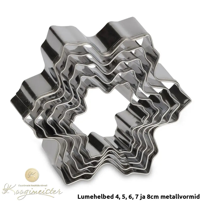 Lumehelbed 4 5 6 7 Ja 8Cm Metallvormid