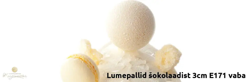 Lumepallid Šokolaadist 3Cm E171 Vaba Toidukaubad