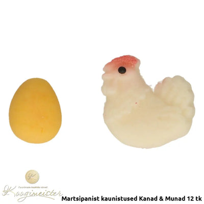 Martsipanist kaunistused Kanad & Munad 12 tk toidukaubad