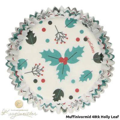 Muffinivormid 48Tk Holly Leaf