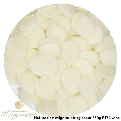 Naturaalne Valge Sulatusglasuur 250G E171 Vaba Toidukaubad