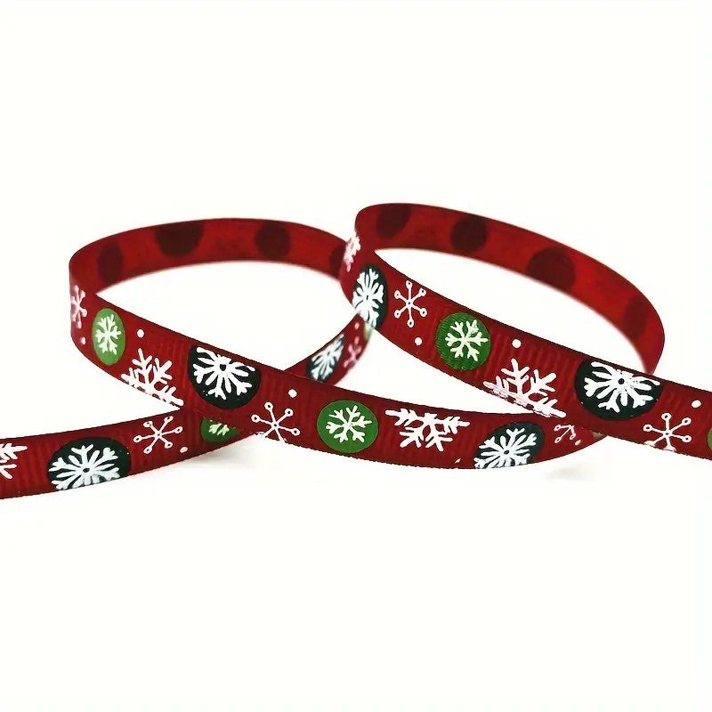 Jõulumustriga Pael 10Mm/4.5M Valik Multicolor / Punane Jääkristallid