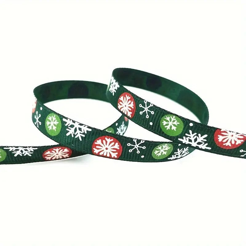 Jõulumustriga Pael 10Mm/4.5M Valik Multicolor / Roheline Jääkristallid