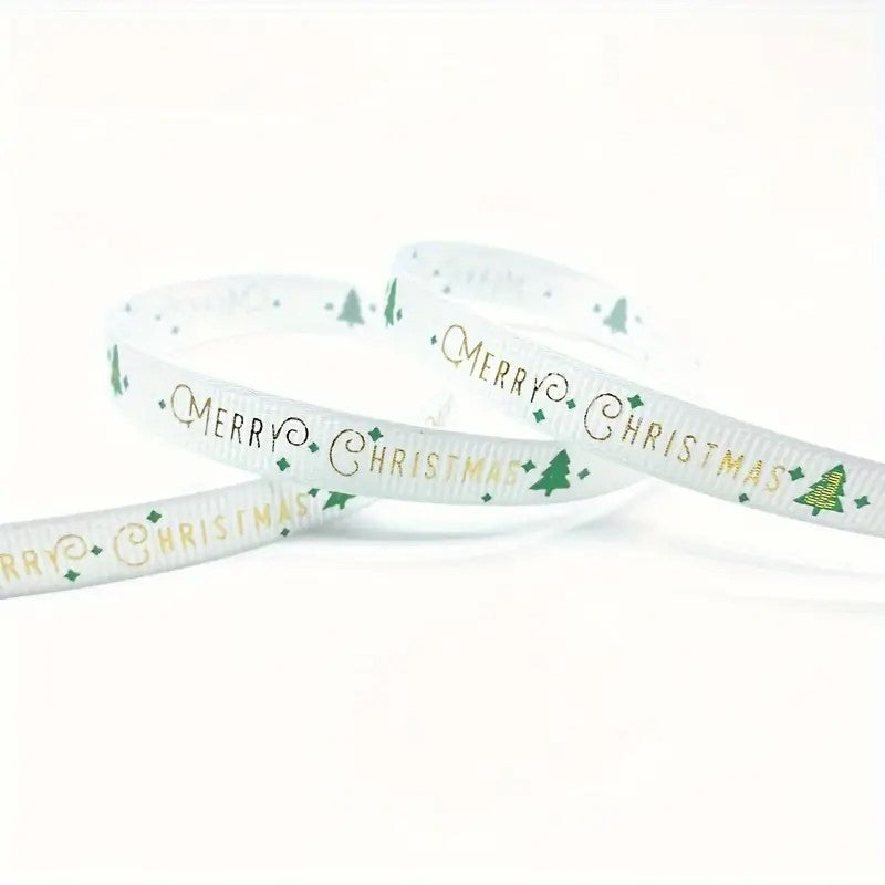 Jõulumustriga Pael 10Mm/4.5M Valik Multicolor / Kuldne Merry Christmas