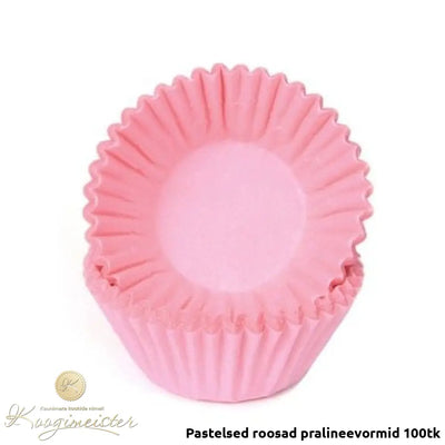 Pastelsed Roosad Pralineevormid 100Tk