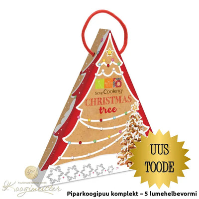 Piparkoogipuu Komplekt – 5 Lumehelbevormi