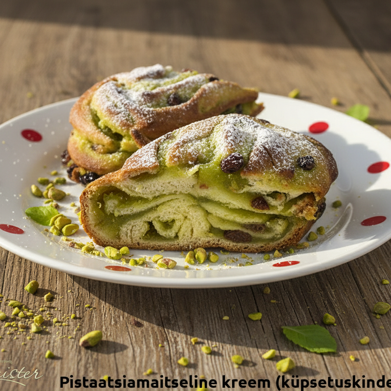 Pistaatsiamaitseline kreem (küpsetuskindel)