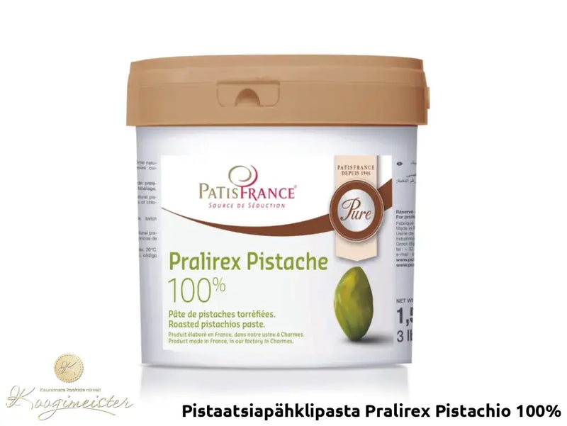 Pistaatsiapähklipasta Pralirex Pistachio 100% Toidukaubad