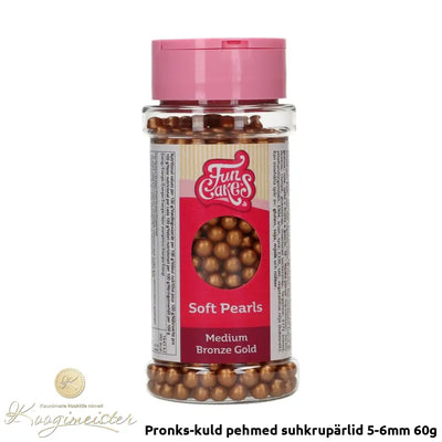 Pronks-Kuld Pehmed Suhkrupärlid 5-6Mm 60G Toidukaubad