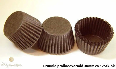 Pruunid Pralineevormid 30Mm Ca 125Tk-Pk