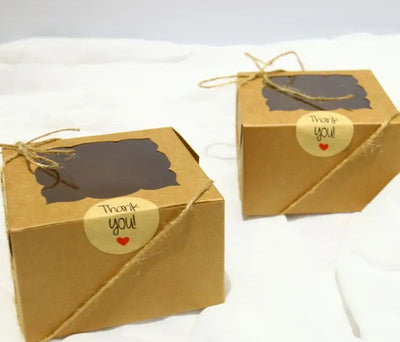 Kinkekarp Aknaga Pruun 100X100X60Mm Pakend