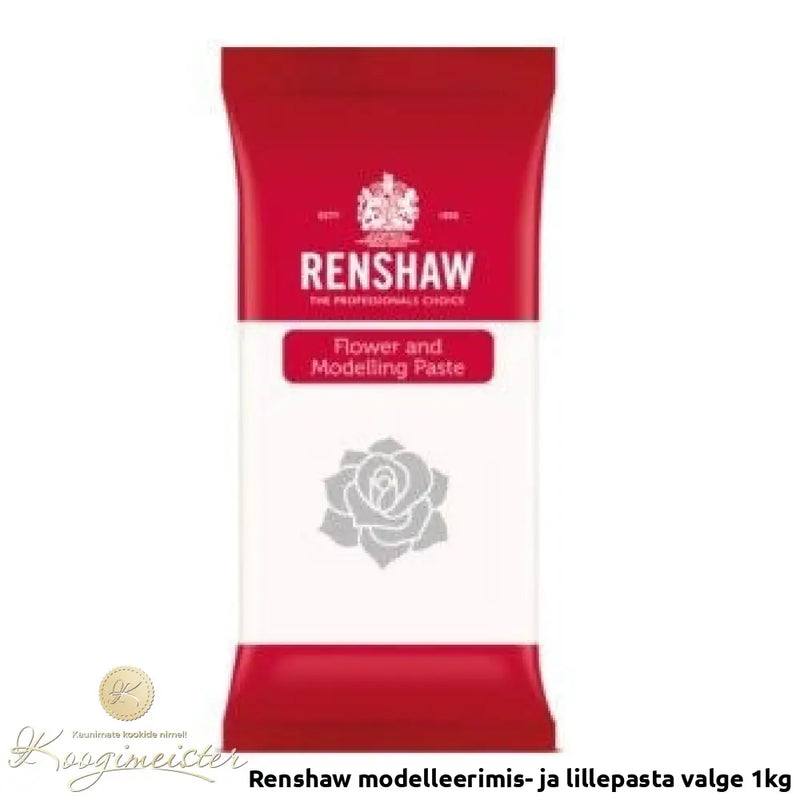 Renshaw Modelleerimis- Ja Lillepasta Valge 1Kg E171 Vaba
