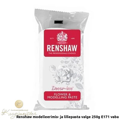 Renshaw Modelleerimis- Ja Lillepasta Valge 250G E171 Vaba