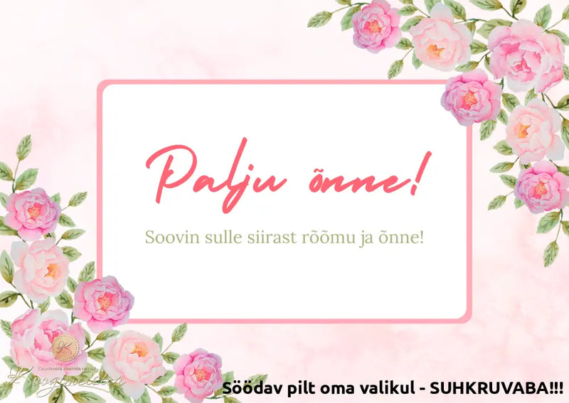 Söödav Pilt Oma Valikul - Suhkruvaba!!! Palju Õnne3 / A4