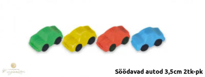 Söödavad Autod 3 5Cm 2Tk-Pk Toidukaubad