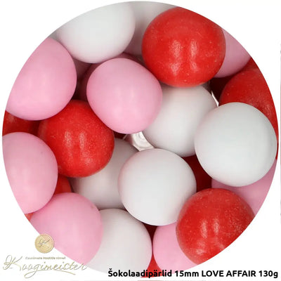 Šokolaadipärlid 15Mm Love Affair 130G Toidukaubad