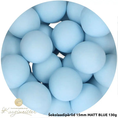 Šokolaadipärlid 15Mm Matt Blue 130G Toidukaubad