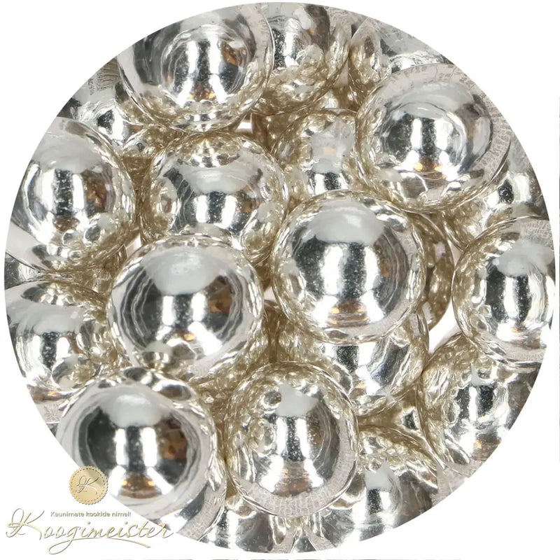 Šokolaadipärlid 15Mm Metallic Silver 130G Toidukaubad