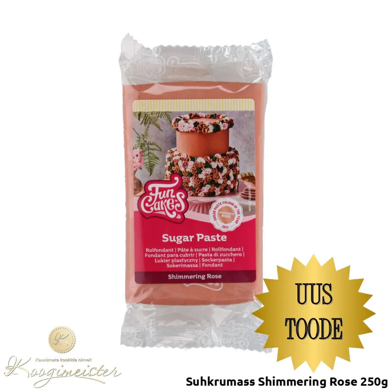 Suhkrumass Shimmering Rose 250G Toidukaubad