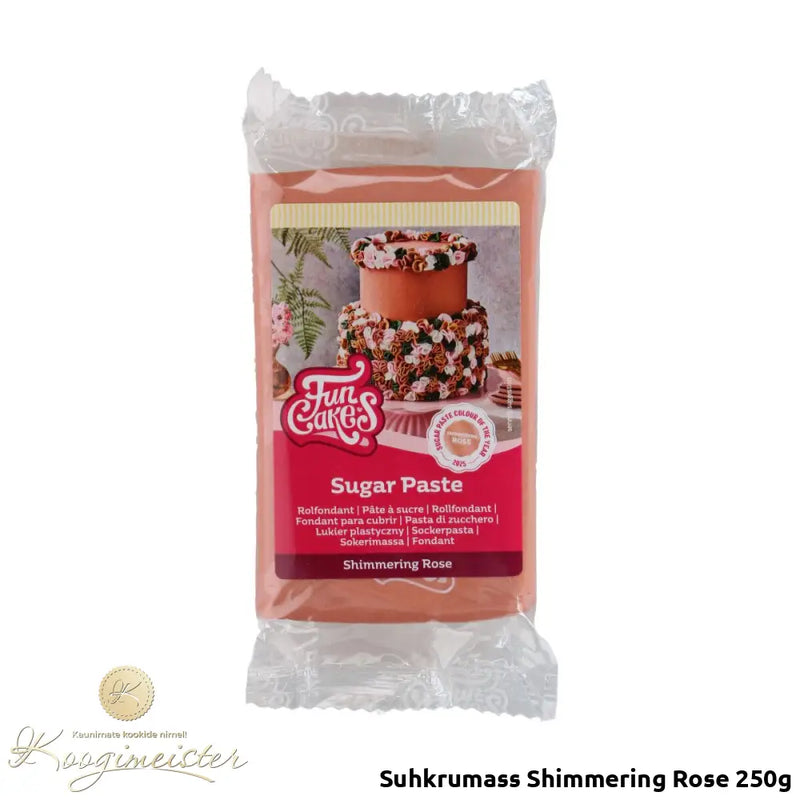 Suhkrumass Shimmering Rose 250G Toidukaubad