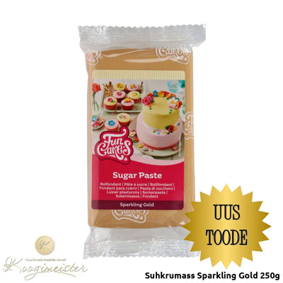 Suhkrumass Sparkling Gold 250G Toidukaubad