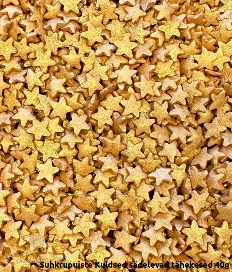 Suhkrupuiste Kuldsed Sädelevad Tähekesed 40G