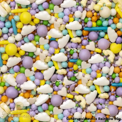 Suhkrupuiste mix Rainbow 50g