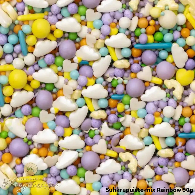 Suhkrupuiste mix Rainbow 50g