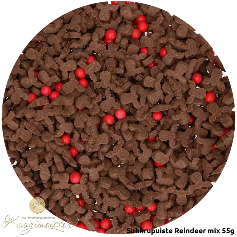 Suhkrupuiste Reindeer Mix 55G Toidukaubad