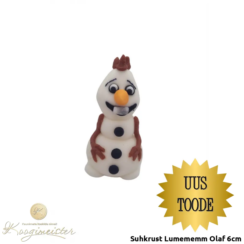 Suhkrust Lumememm Olaf 6Cm Toidukaubad