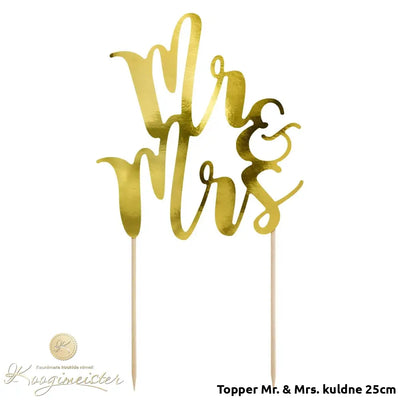 Topper Mr. & Mrs. Kuldne 25Cm