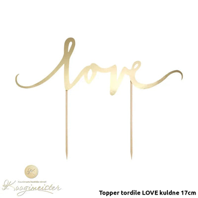 Topper Tordile Love Kuldne 17Cm