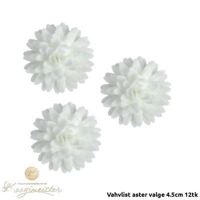 Vahvlist Aster Valge 4.5Cm 12Tk