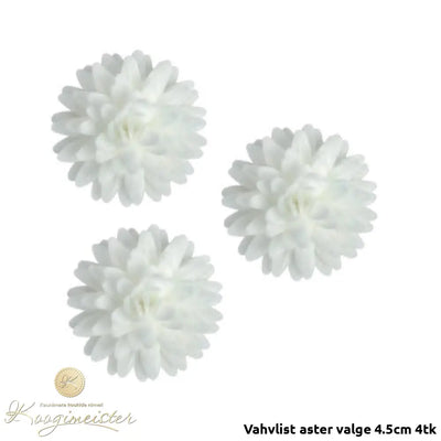 Vahvlist Aster Valge 4.5Cm 4Tk