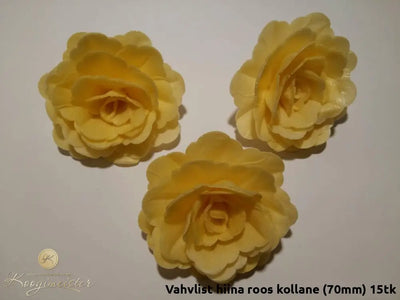 Vahvlist Hiina Roos Kollane (70Mm) 15Tk Toidukaubad