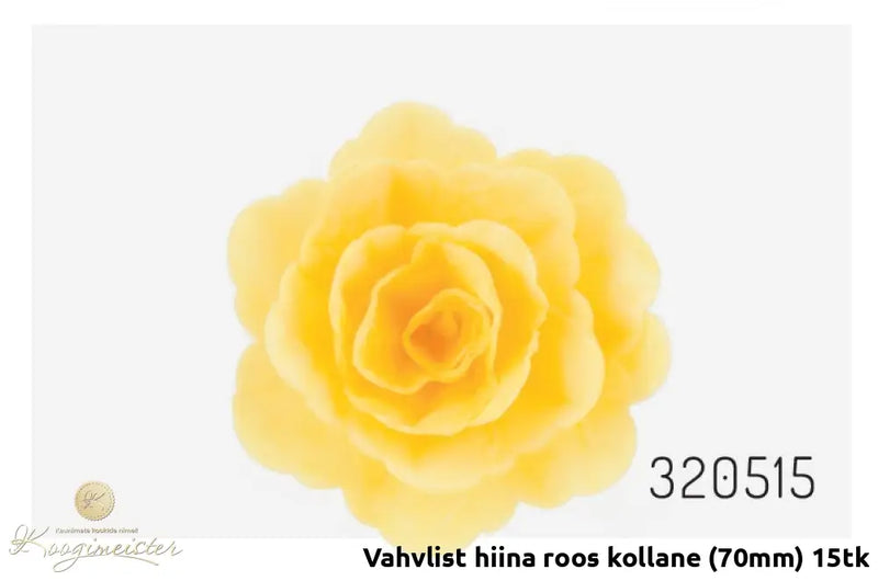 Vahvlist Hiina Roos Kollane (70Mm) 15Tk Toidukaubad