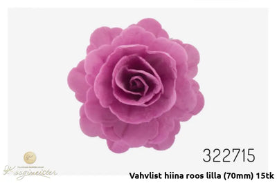 Vahvlist Hiina Roos Lilla (70Mm) 15Tk Toidukaubad