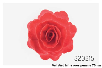 Vahvlist Hiina Roos Punane 70Mm