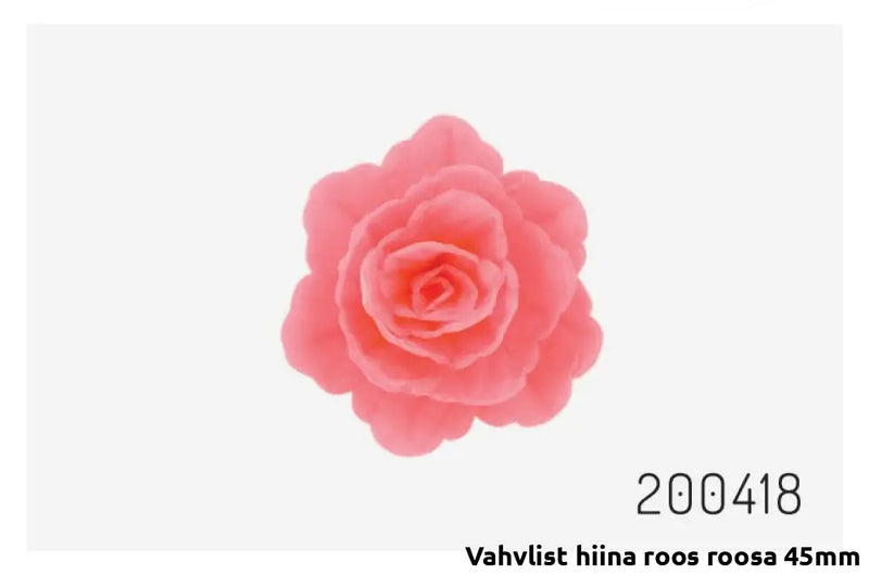 Vahvlist Hiina Roos Roosa 45Mm