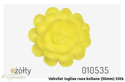 Vahvlist Inglise Roos Kollane (50Mm) 35Tk