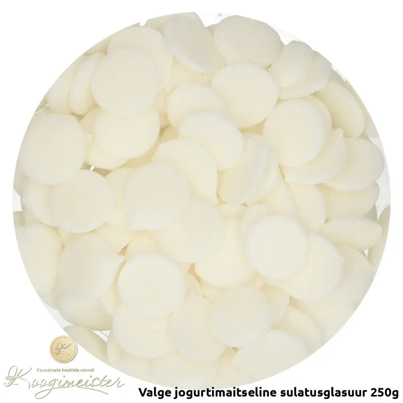 Valge Jogurtimaitseline Sulatusglasuur 250G E171 Vaba Toidukaubad