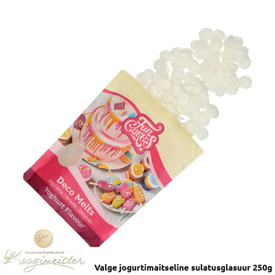 Valge Jogurtimaitseline Sulatusglasuur 250G E171 Vaba Toidukaubad