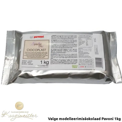 Valge Modelleerimisšokolaad Pavoni 1Kg