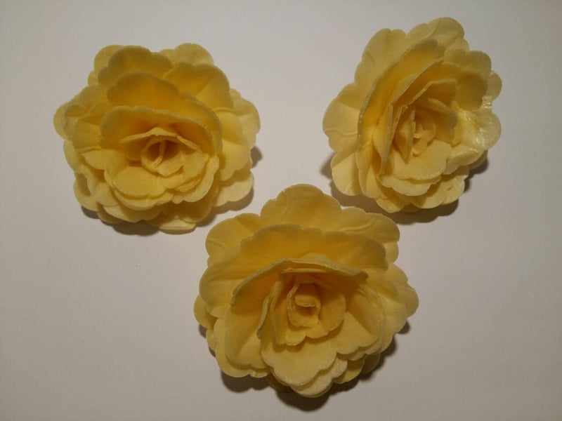 Vahvlist hiina roos kollane (70mm) 15tk