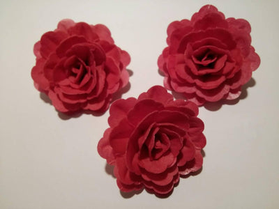 Vahvlist hiina roos punane (70mm) 3tk