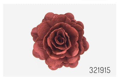 Vahvlist hiina roos läikiv burgundia (70mm) 3tk