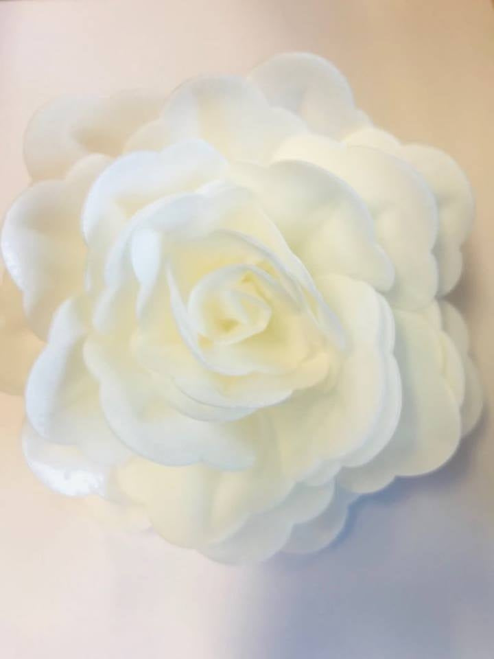 Vahvlist hiina roos valge 12,5cm