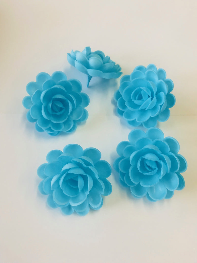 Vahvlist inglise roos sinine (50mm) 5tk