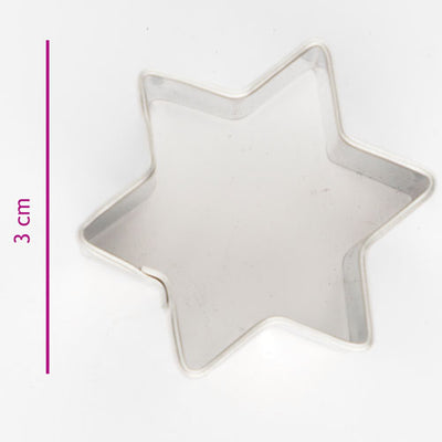Täht 3 cm - metallvorm